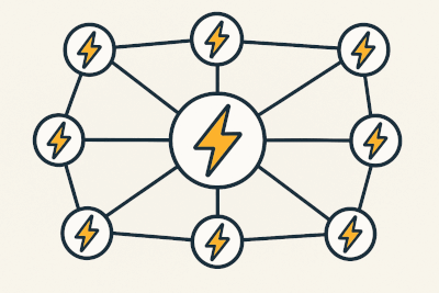 Lightning node connections with other nodes